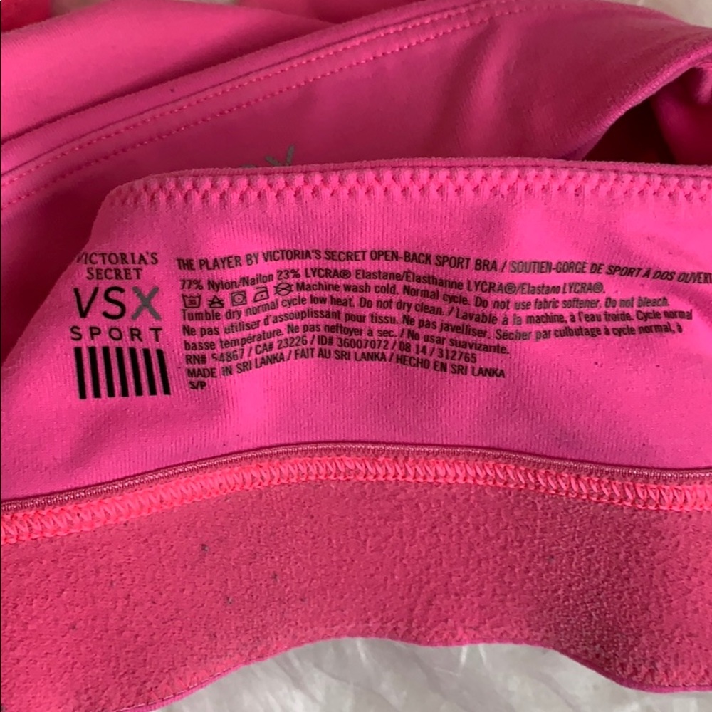VSX Sport The Player open back sports bra sz sm - Picture 4 of 4